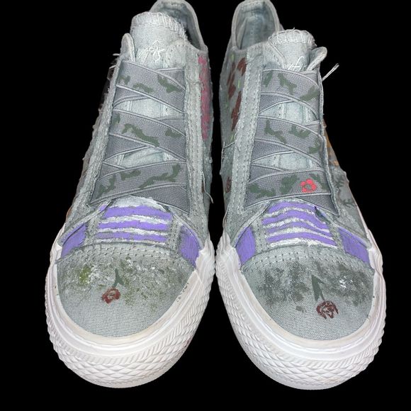 Stylish Gray and Purple Women's Athletic Shoes - Picture 5 of 7